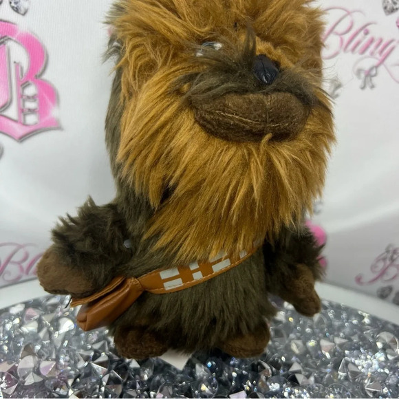 Disney Star Wars chewbaca plushie furry fuzzy character with satchel bag cute - Picture 5 of 8
